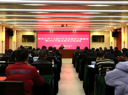 南宫NG28公司举办党的十九届六中全会精神专题辅导暨党支部书记培训班